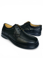 Zapato Casual Caballero para diabético Piel Suave Negro 001