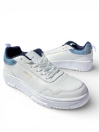 Teni Court Deportivo Piel Dama Blanco Marino 254J