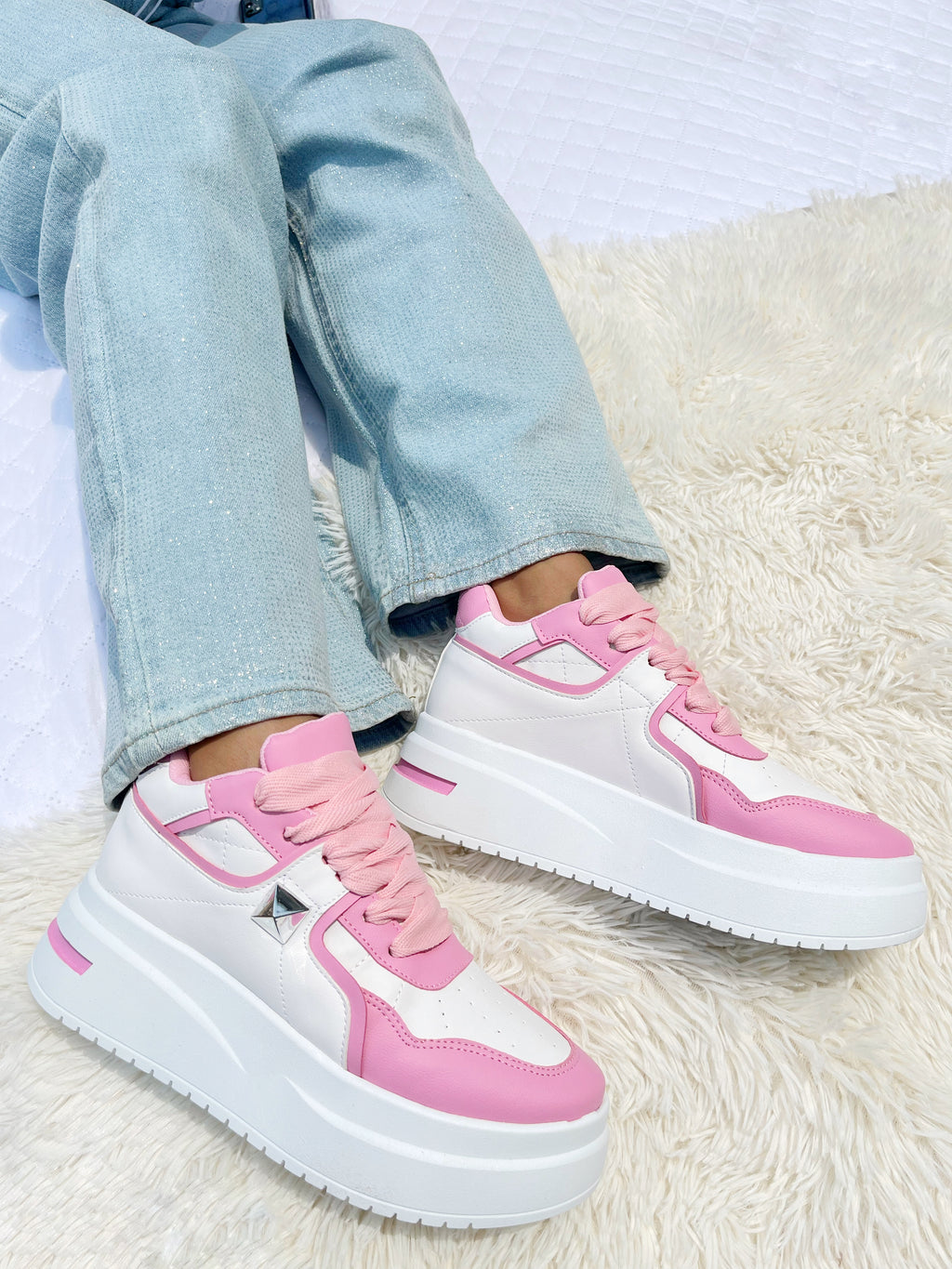 Teni Bolonia Blanco Rosa