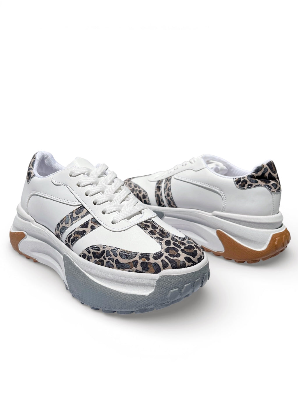 Teni Plataforma Blanco Print Leo 1040