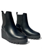 Bota Casual Mujer Negra tacón Puente