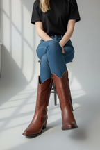 Bota Vaquera Addela Camel