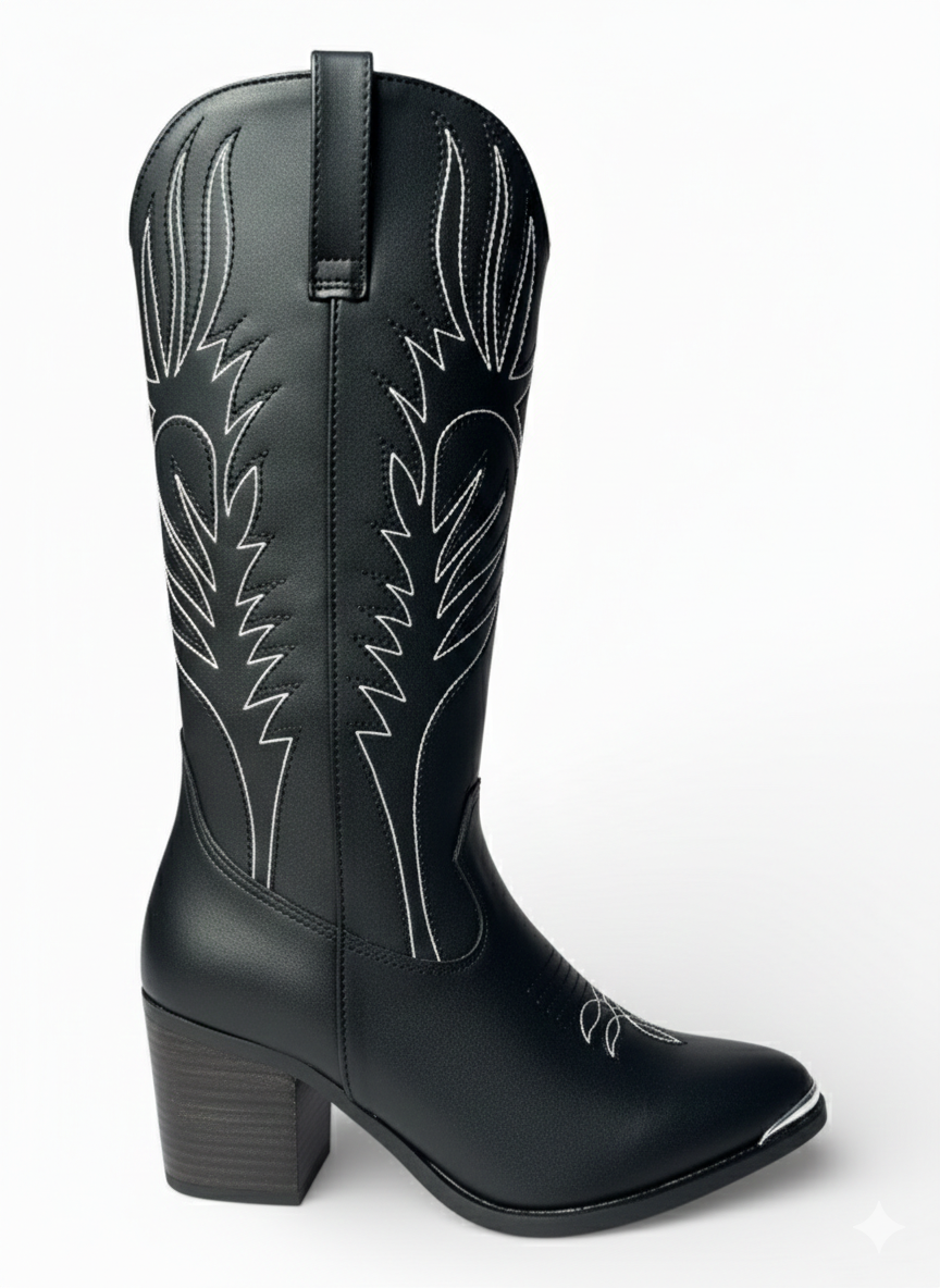 Bota Vaquera Bonnie Negro