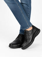 Zapato Casual Caballero Choclo Piel Negra 413