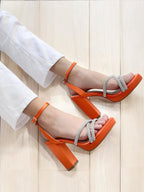 Tacones Tabata Naranja
