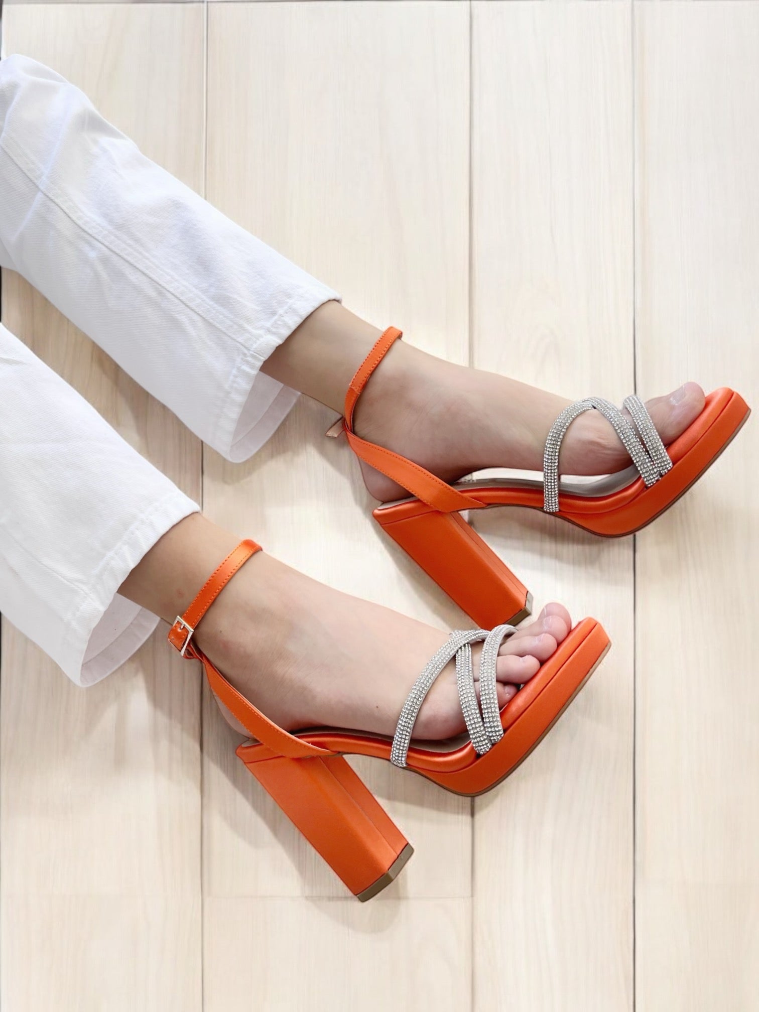 Tacones Tabata Naranja