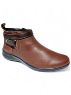 Bota Confort Mujer Piel Café 8030