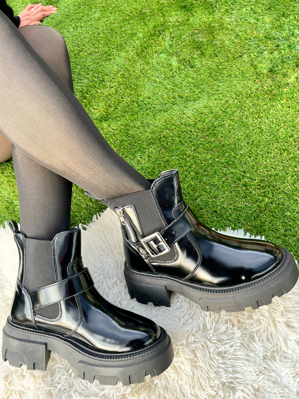 Combat Boots Negro Liza