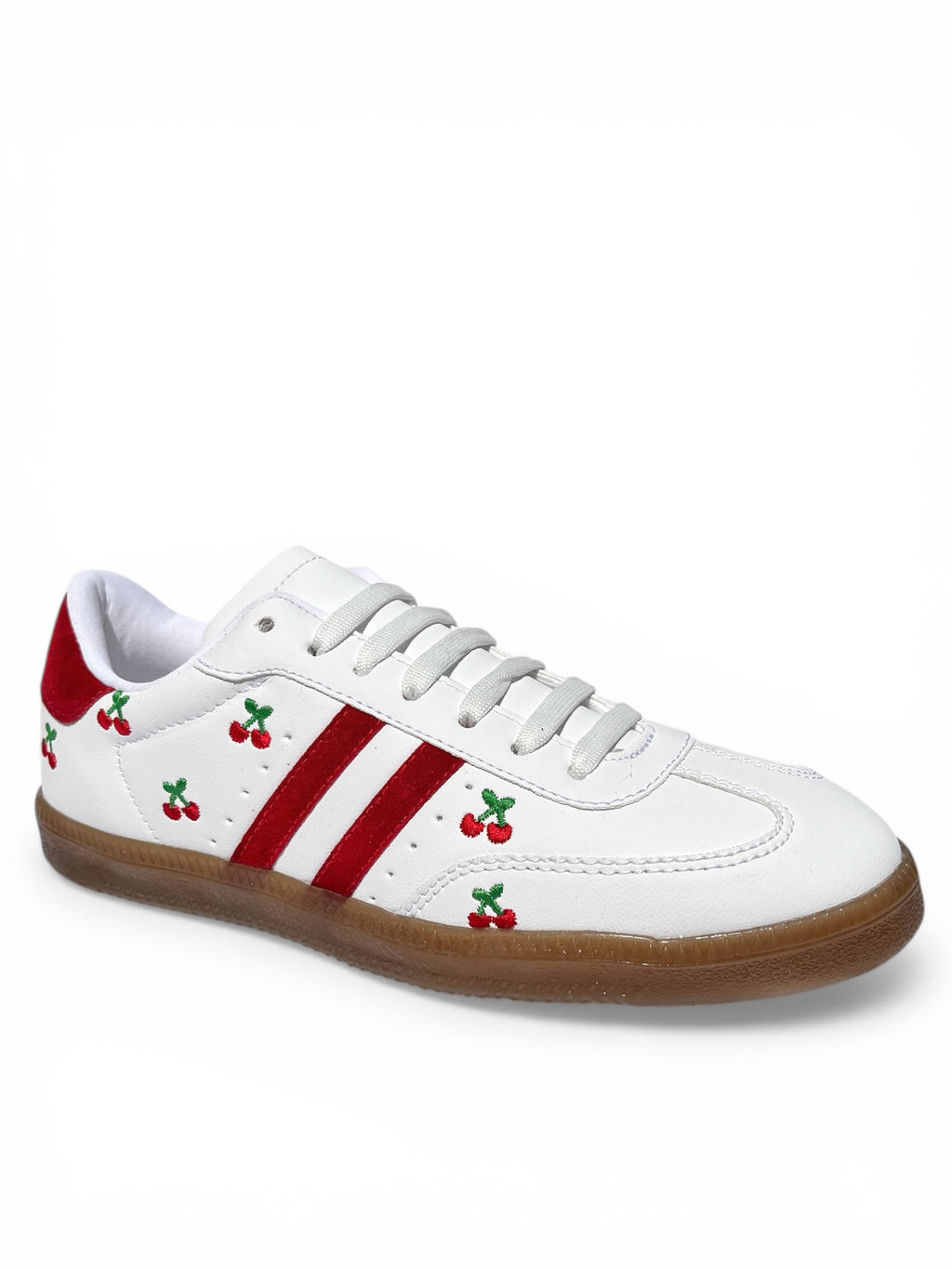 Teni Elfa Blanco y rojo con Cerezas