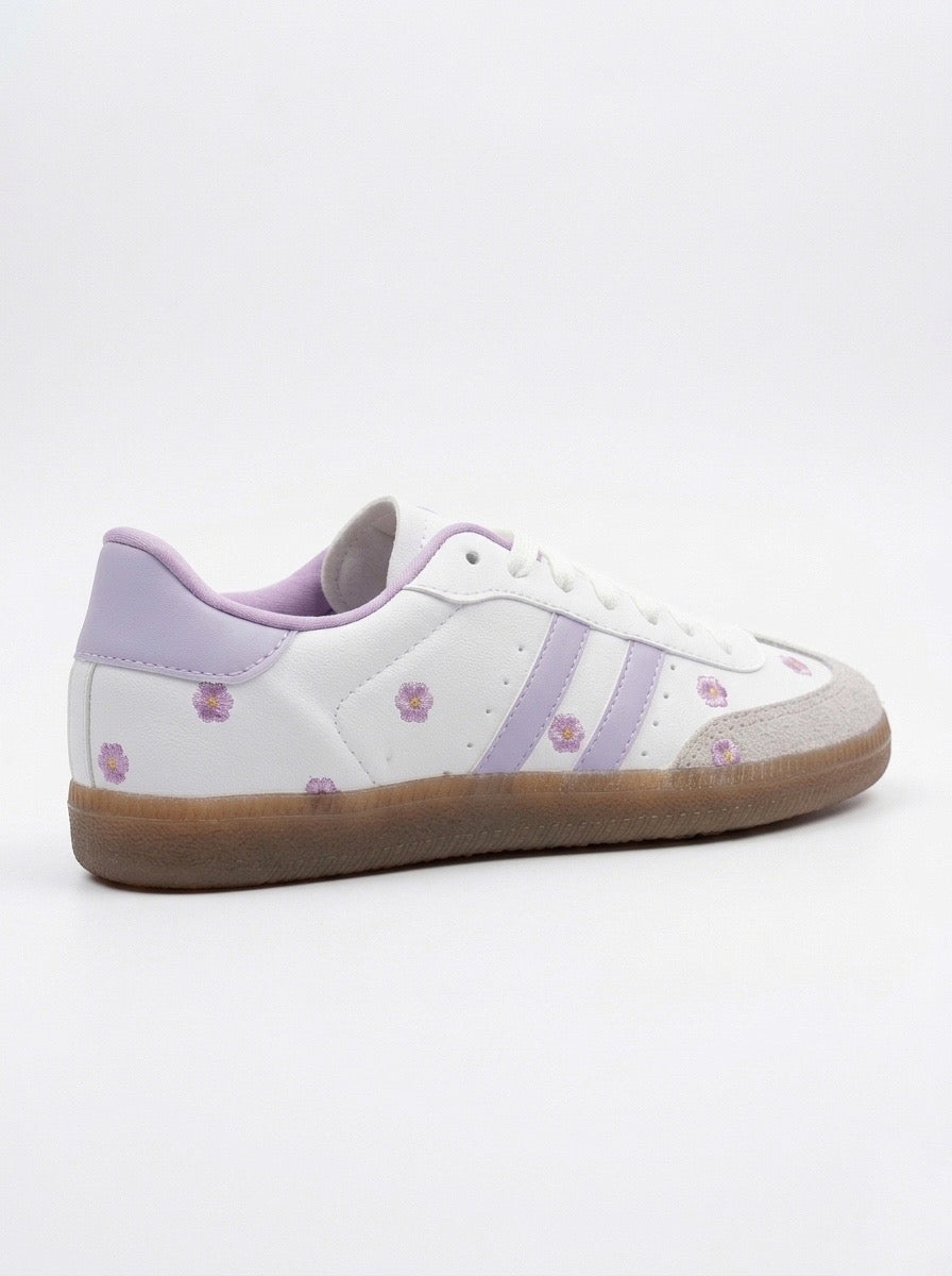 Teni Elfa Blanco Lila Flowers