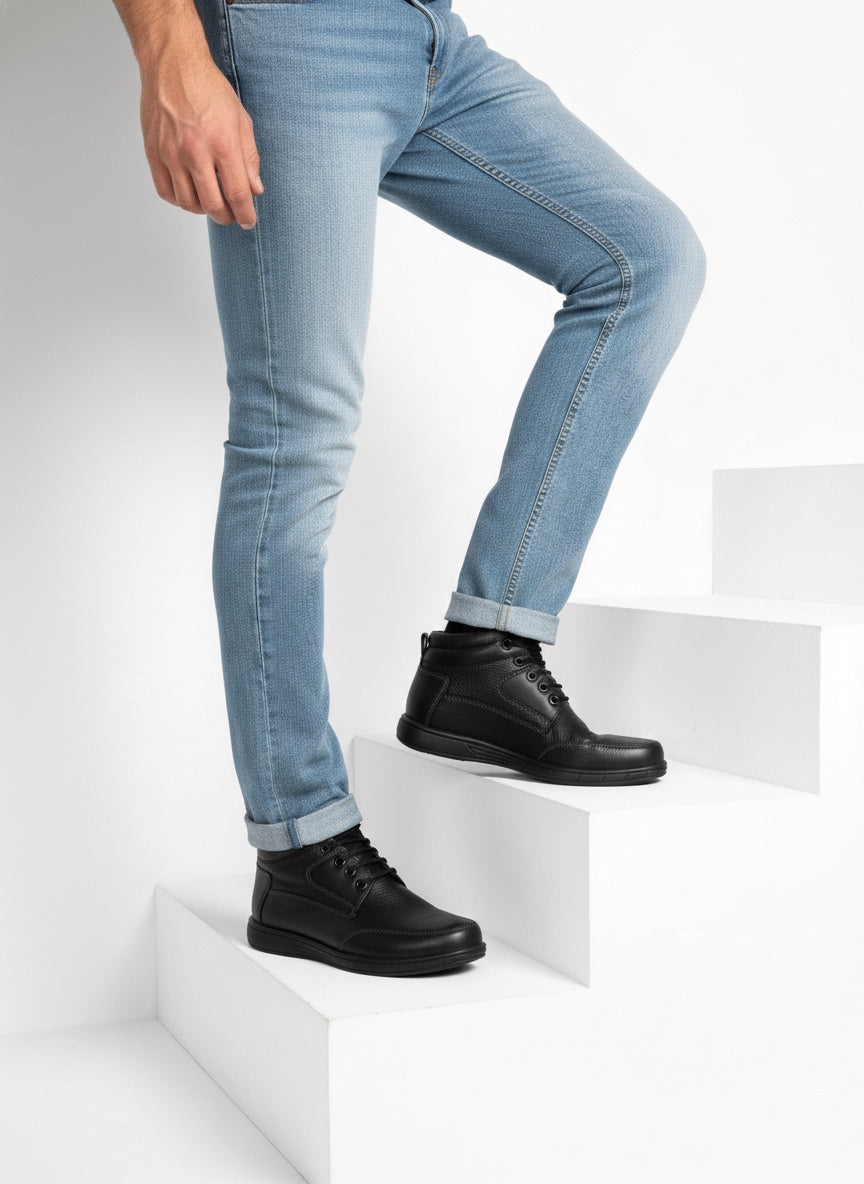 Zapato Casual Caballero Piel Negra 872