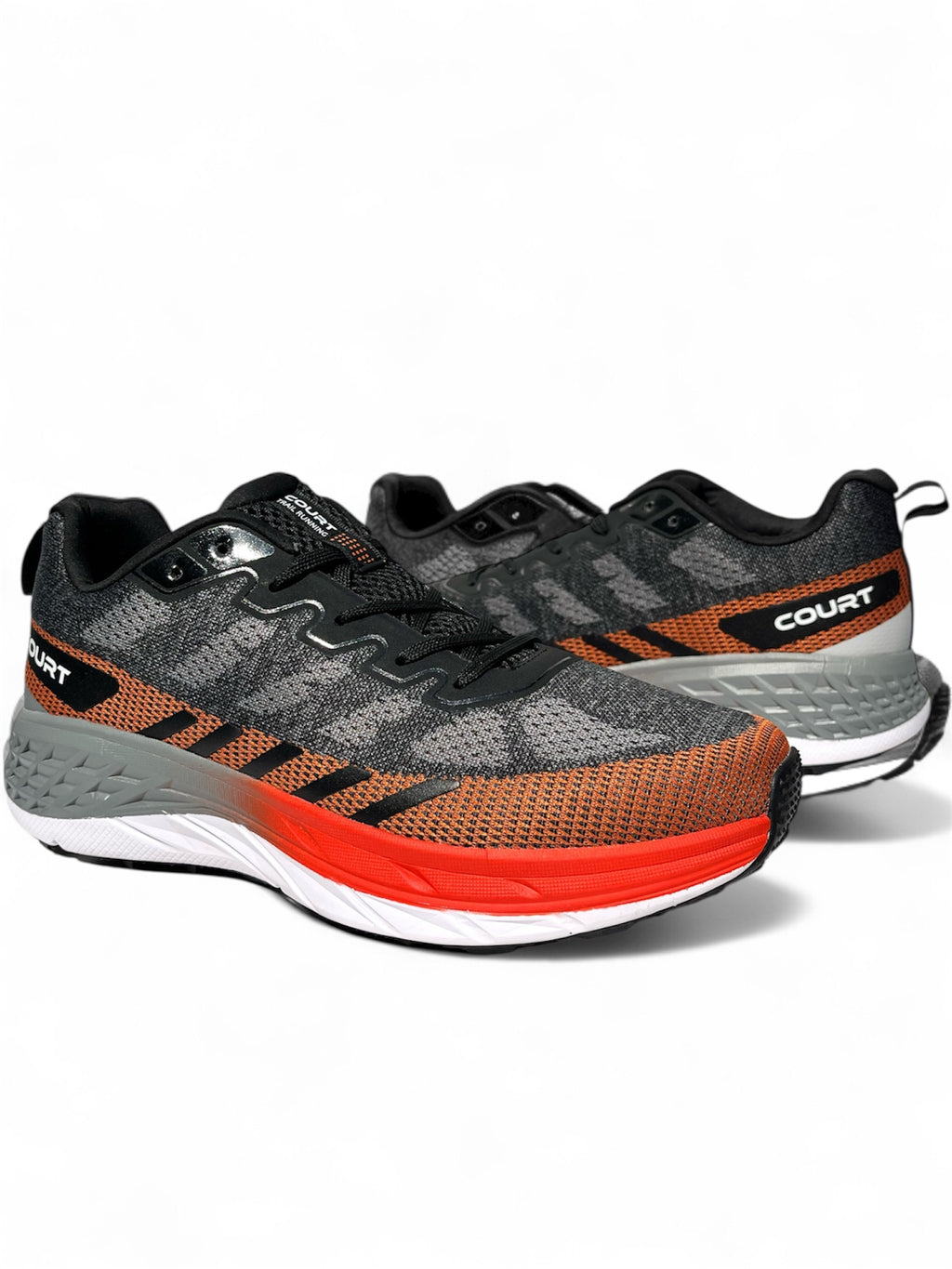 Teni Court Deportivo para Dama Gris/Naranja  7696J