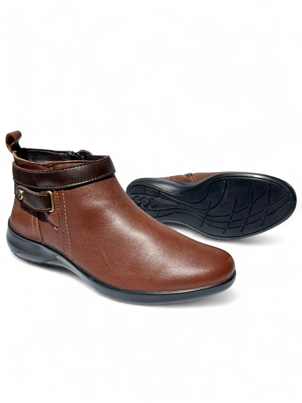 Bota Confort Mujer Piel Café 8030