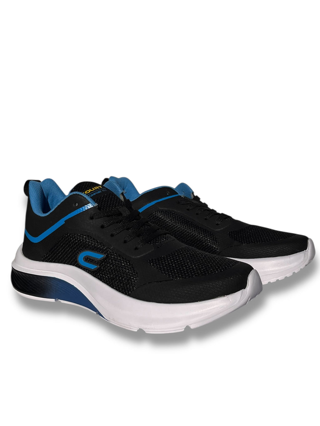 Teni Court Deportivo Negro y Azul 713T