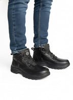 Bota Casual Caballero Piel Negro 031