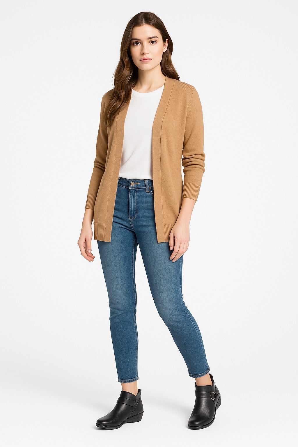 Bota Confort Mujer Piel Negra 8077