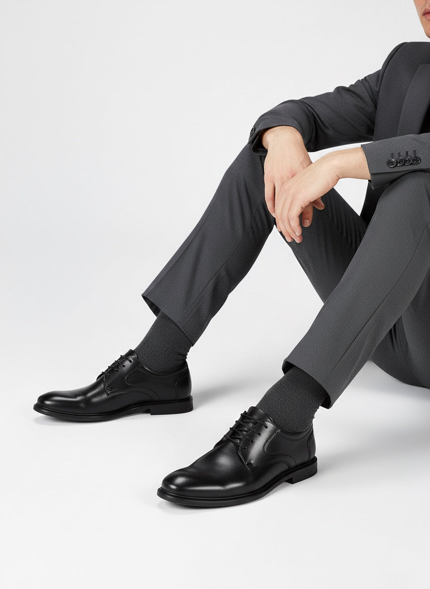 Zapato Casual Caballero Choclo Piel Negro 4550