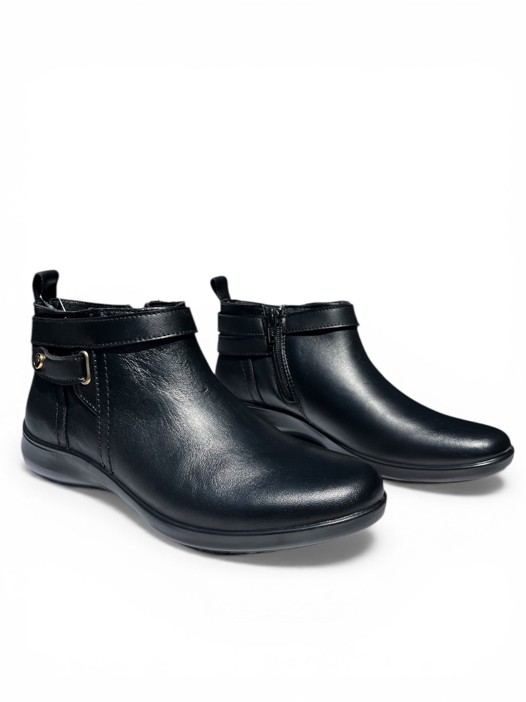 Bota Confort Mujer Piel Negro 8030