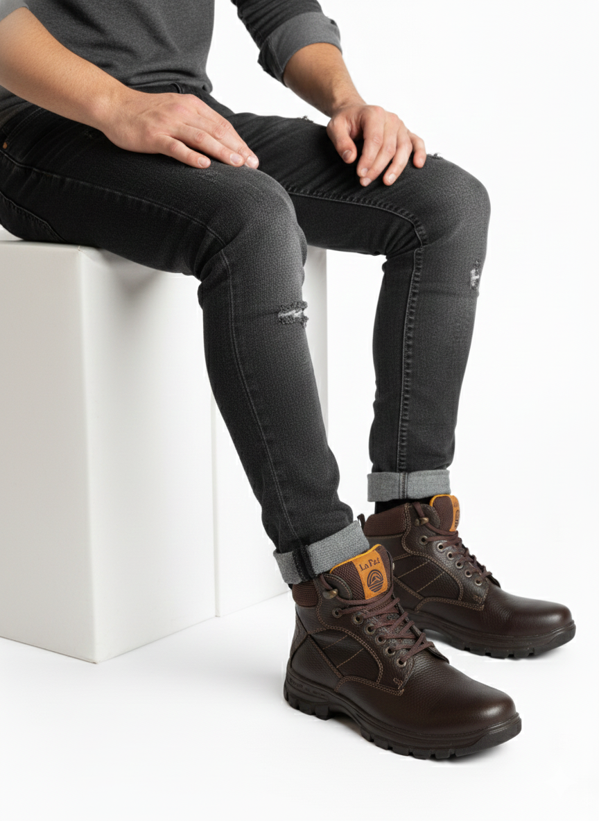 Bota Casual Caballero Piel Café 021