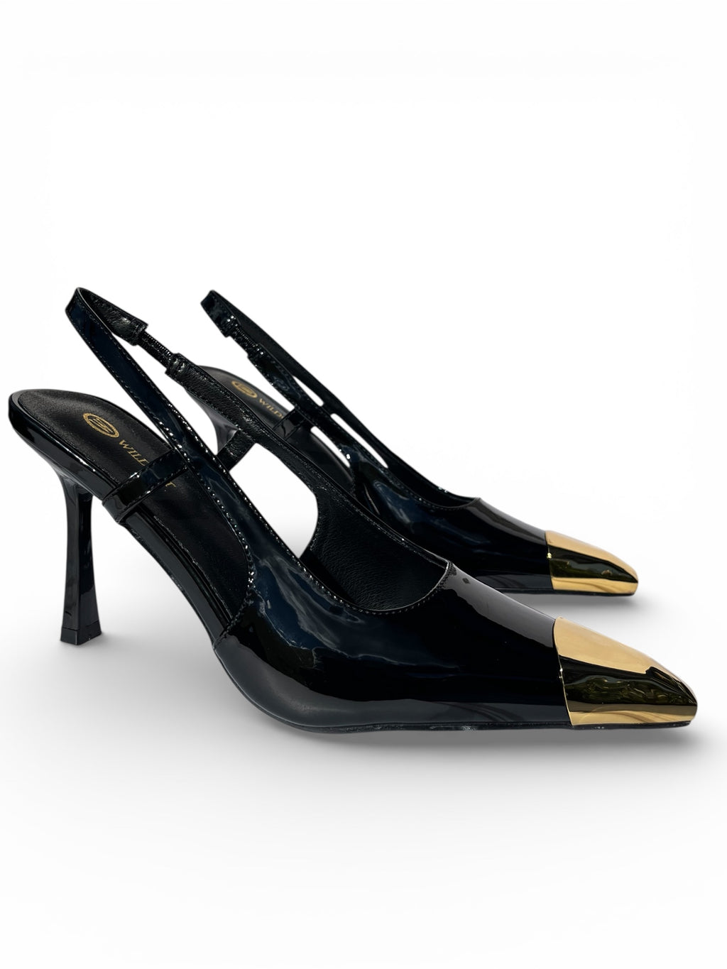Tacones Charol Negro Cleo
