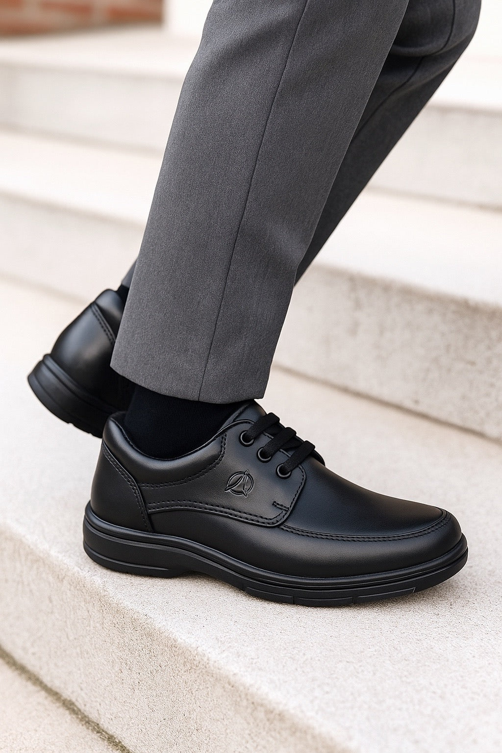 Zapato Escolar Niño 210 Piel Negra