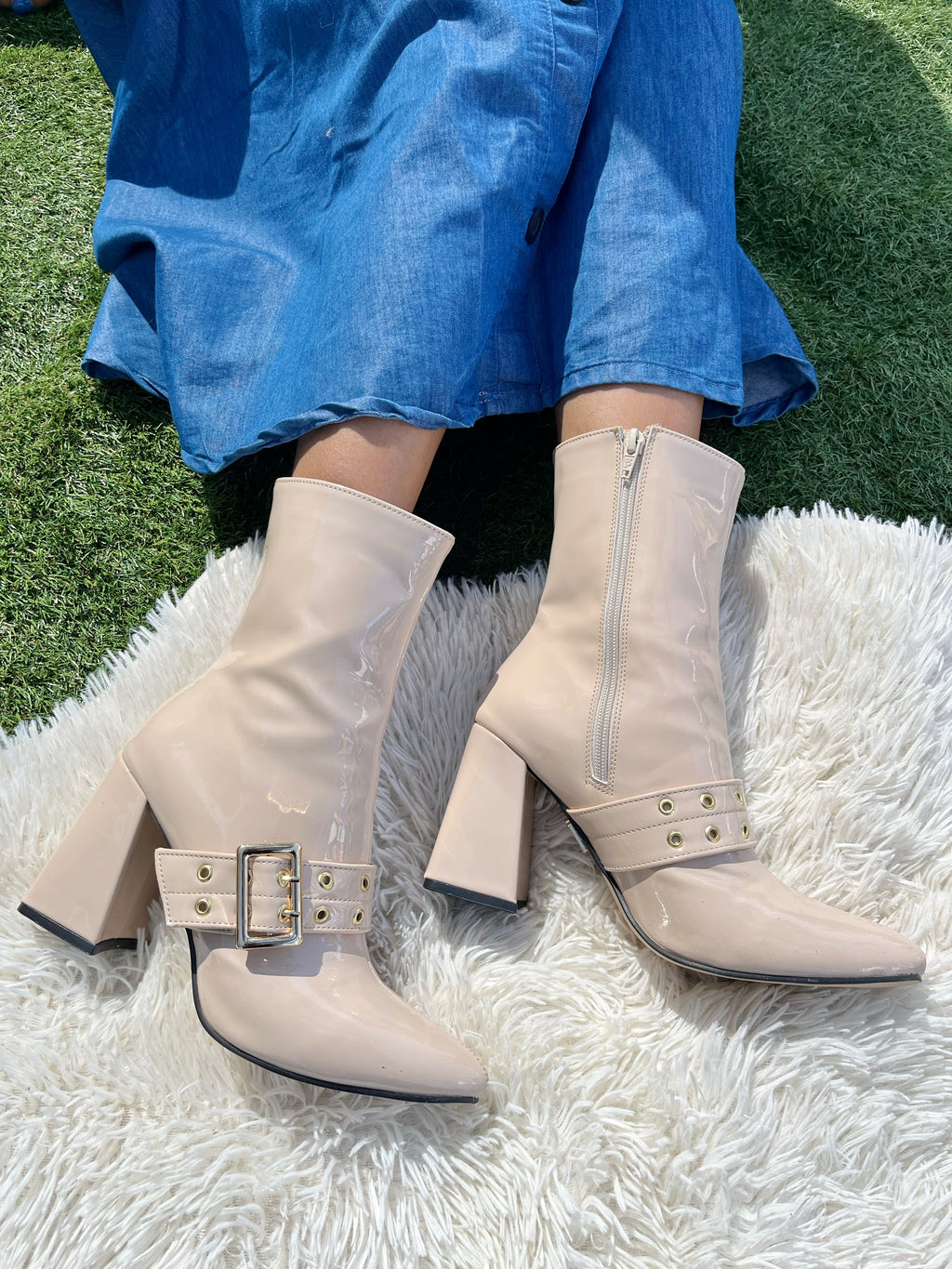 Bota Sonterra Charol Nude