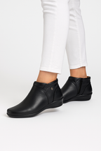 Bota Confort Mujer Piel Negro 8073