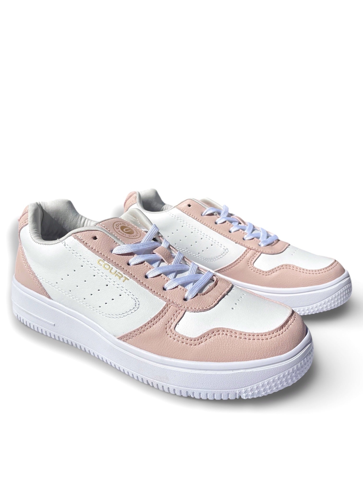 Teni Court Deportivo Piel Dama Blanco Rosa 2378JS