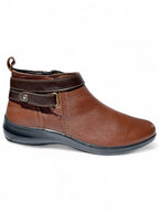Bota Confort Mujer Piel Café 8030