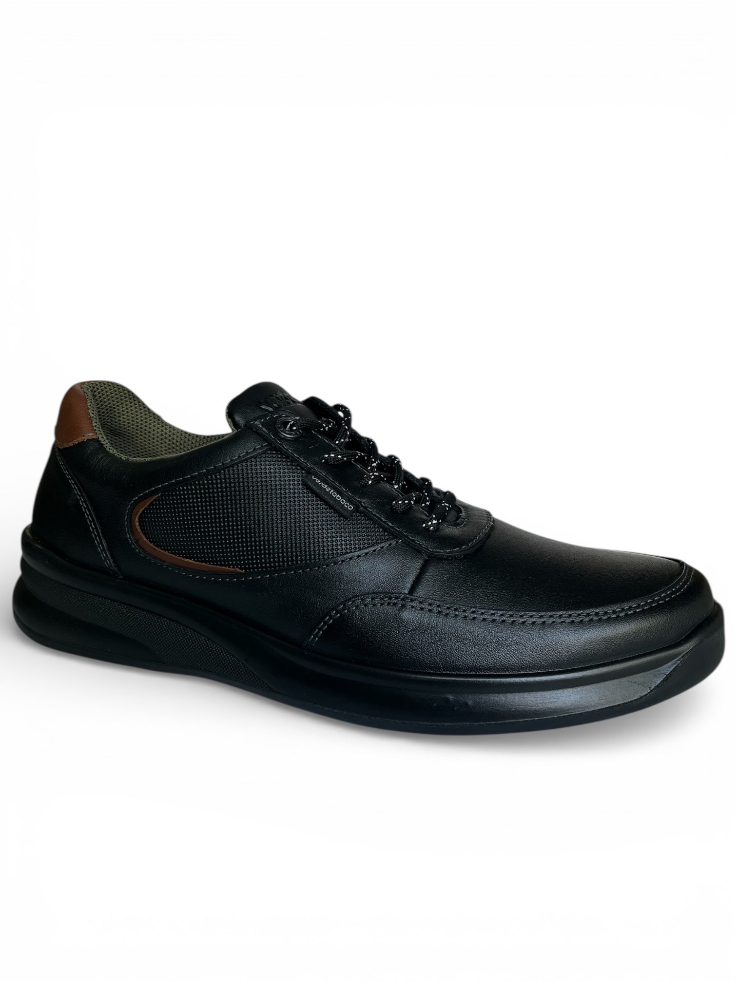 Zapato Casual Caballero Piel Negro 3622