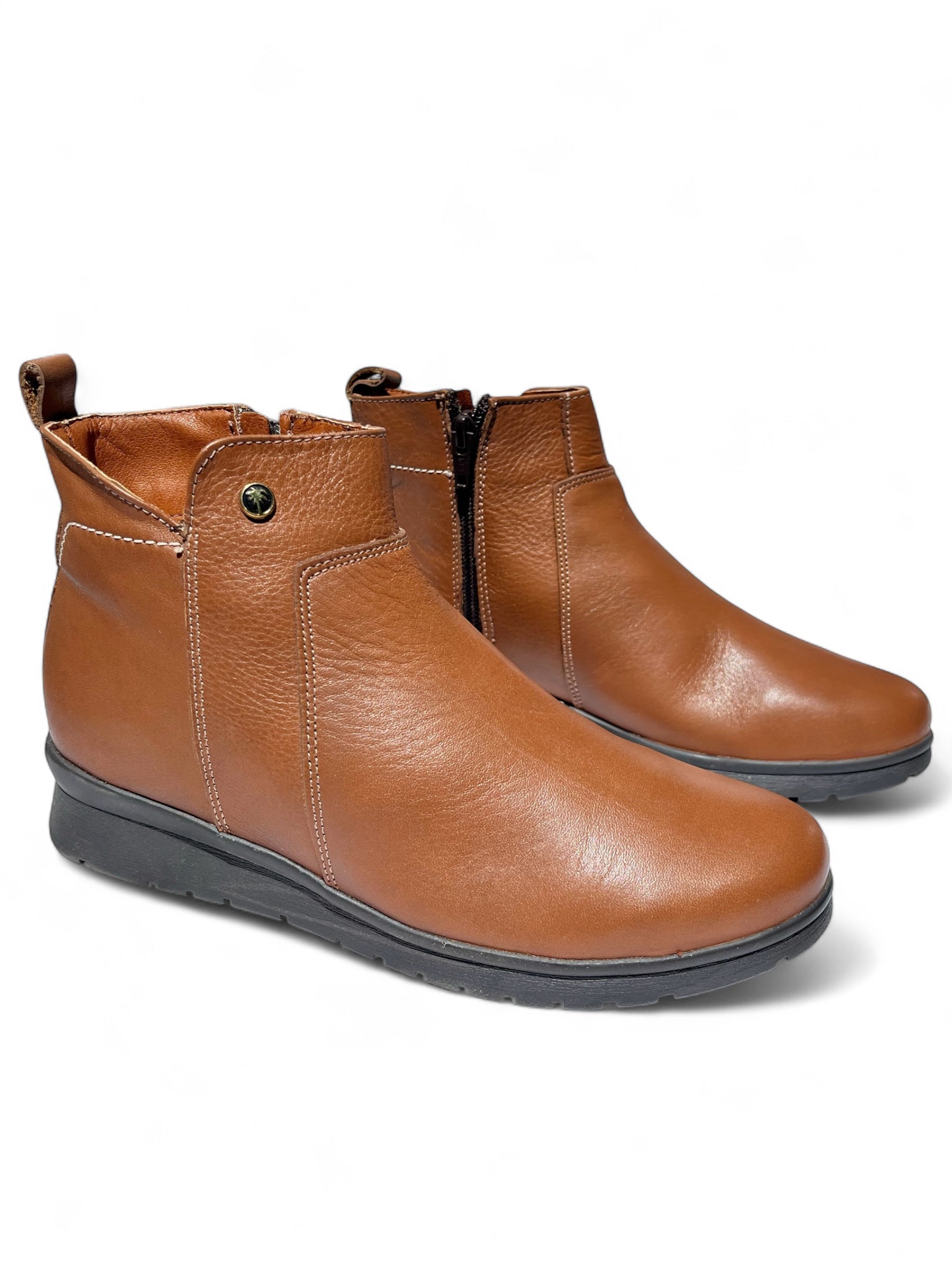 Bota Confort Mujer Piel Café 7462