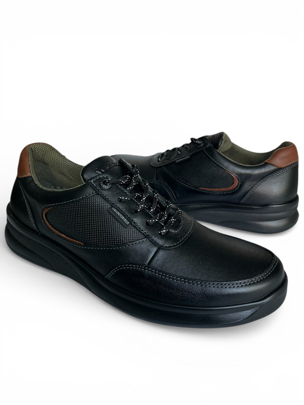 Zapato Casual Caballero Piel Negro 3622