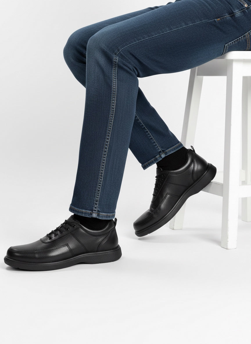 Zapato Casual Caballero Piel Negro 165