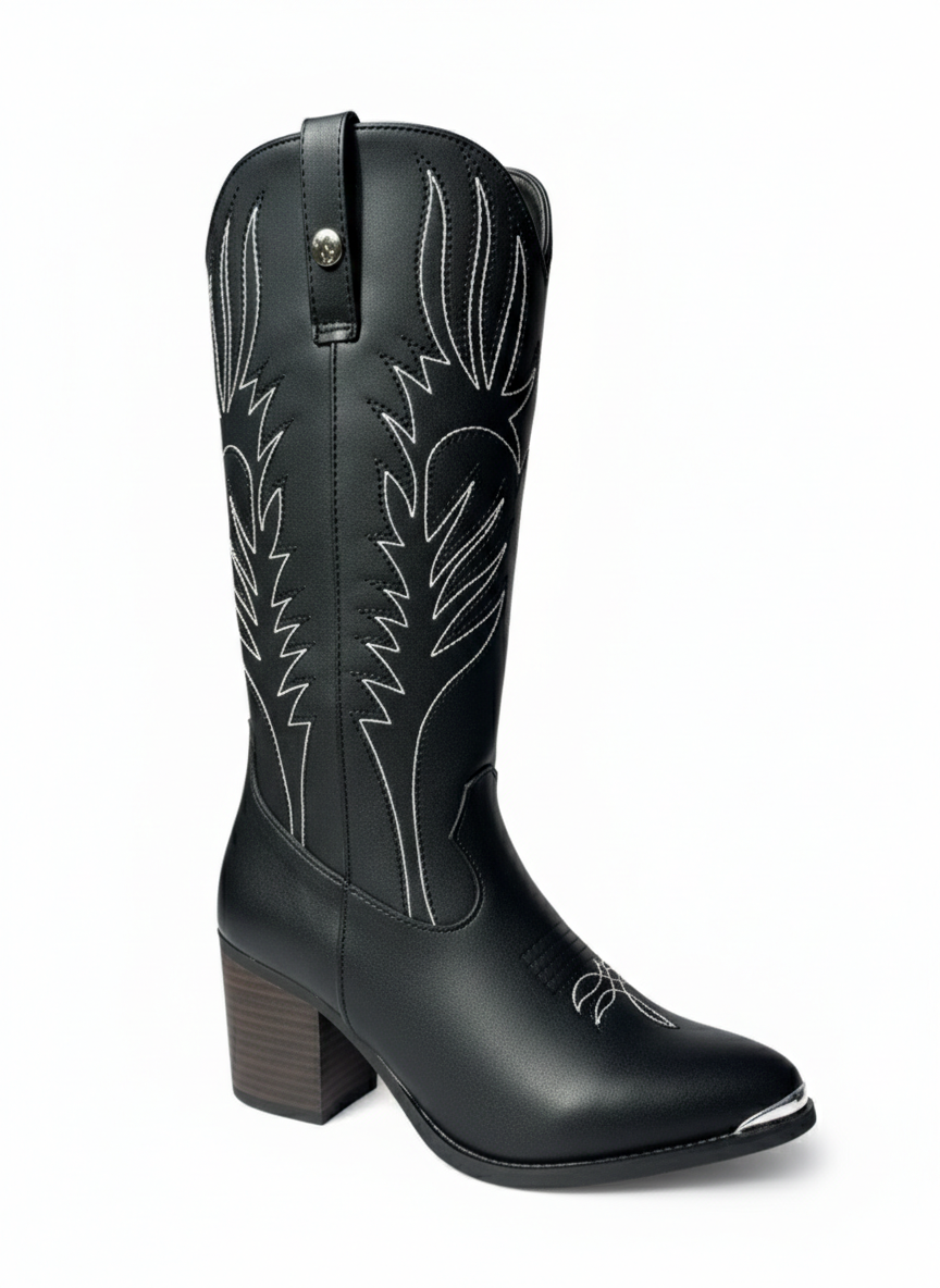 Bota Vaquera Bonnie Negro