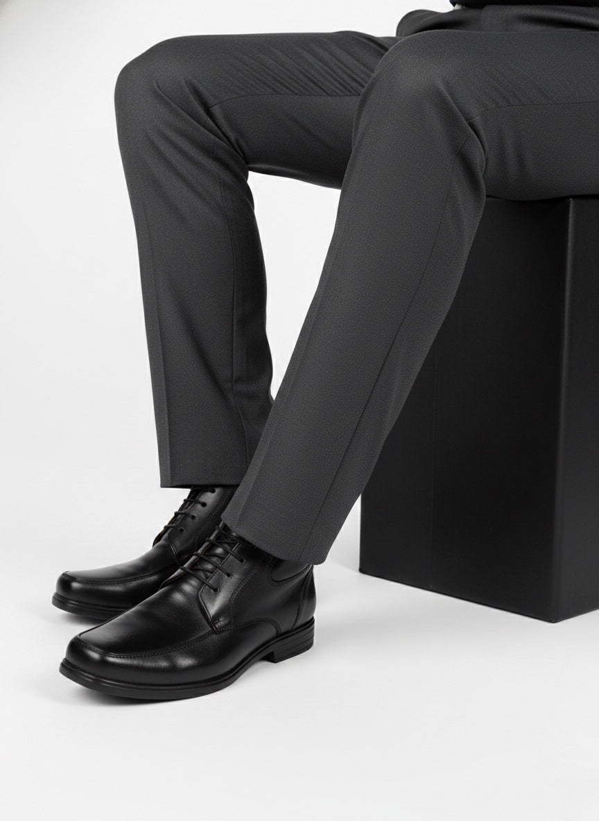 Bota Casual Caballero Piel Negro 240