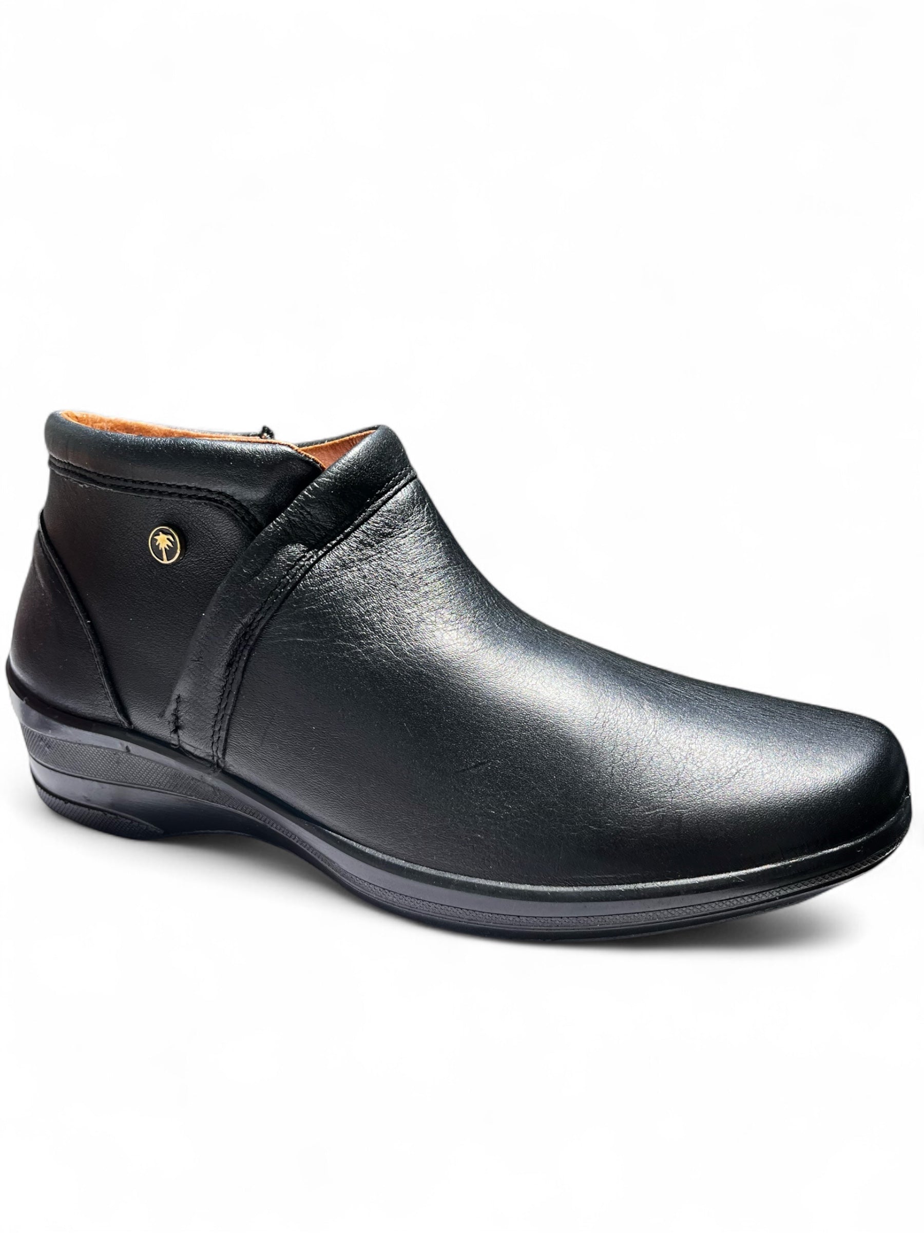 Bota Confort Mujer Piel Negro 8073