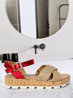 Sandalia Tinity Rojo Yute