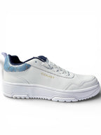 Teni Court Deportivo Piel Dama Blanco Marino 254J