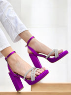 Tacones Tabata Morado