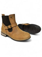 Bota Casual Mujer Piel Miel 6445