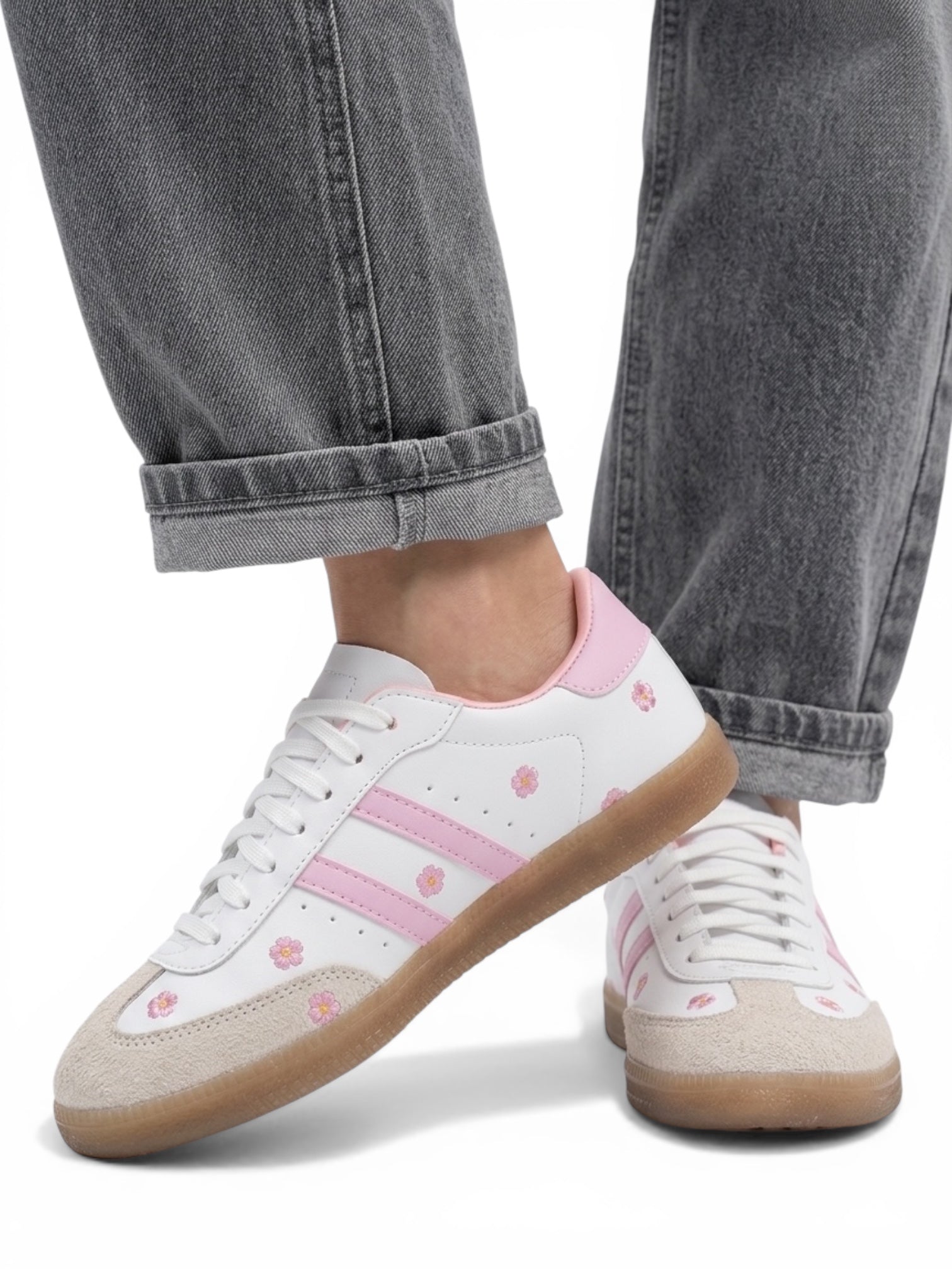 Teni Elfa Rosa Blanco Flowers