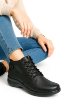 Bota Confort Mujer Piel Negro 8011