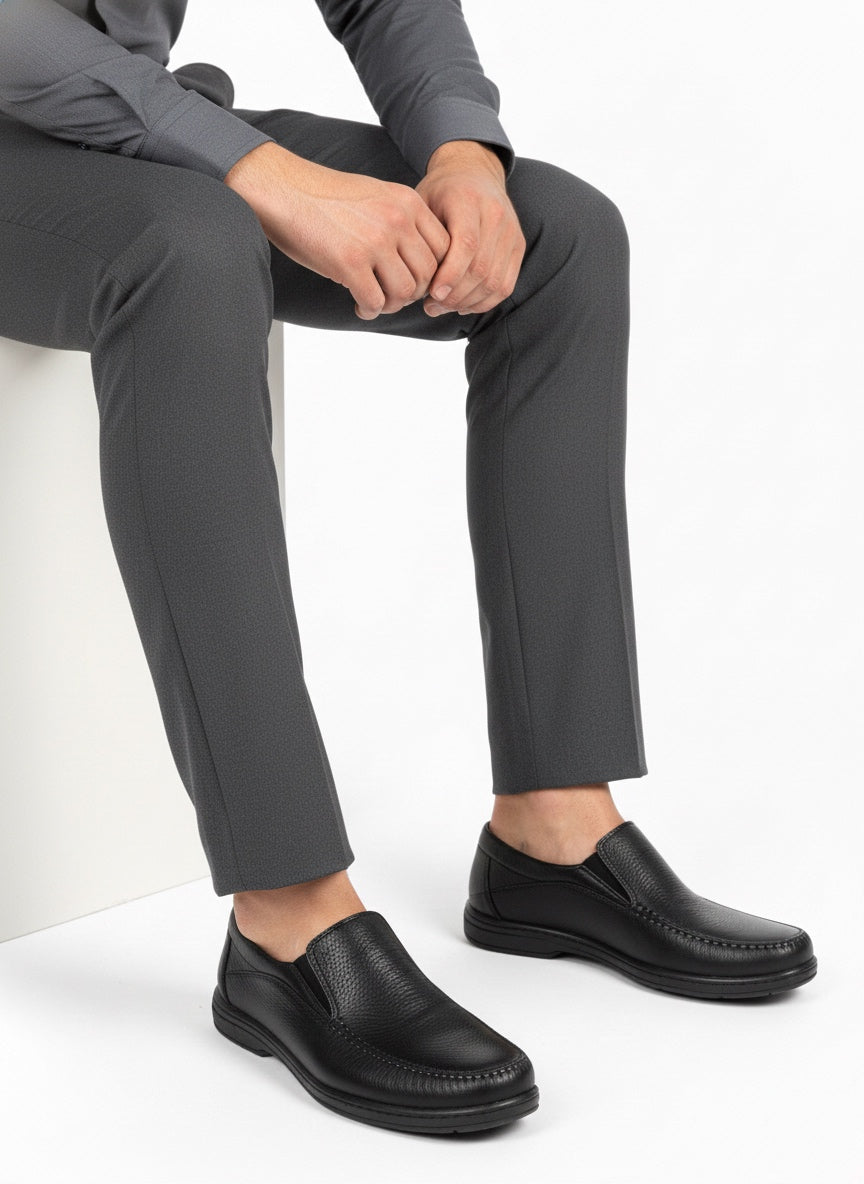 Zapato Casual Caballero Choclo Piel Negra 870