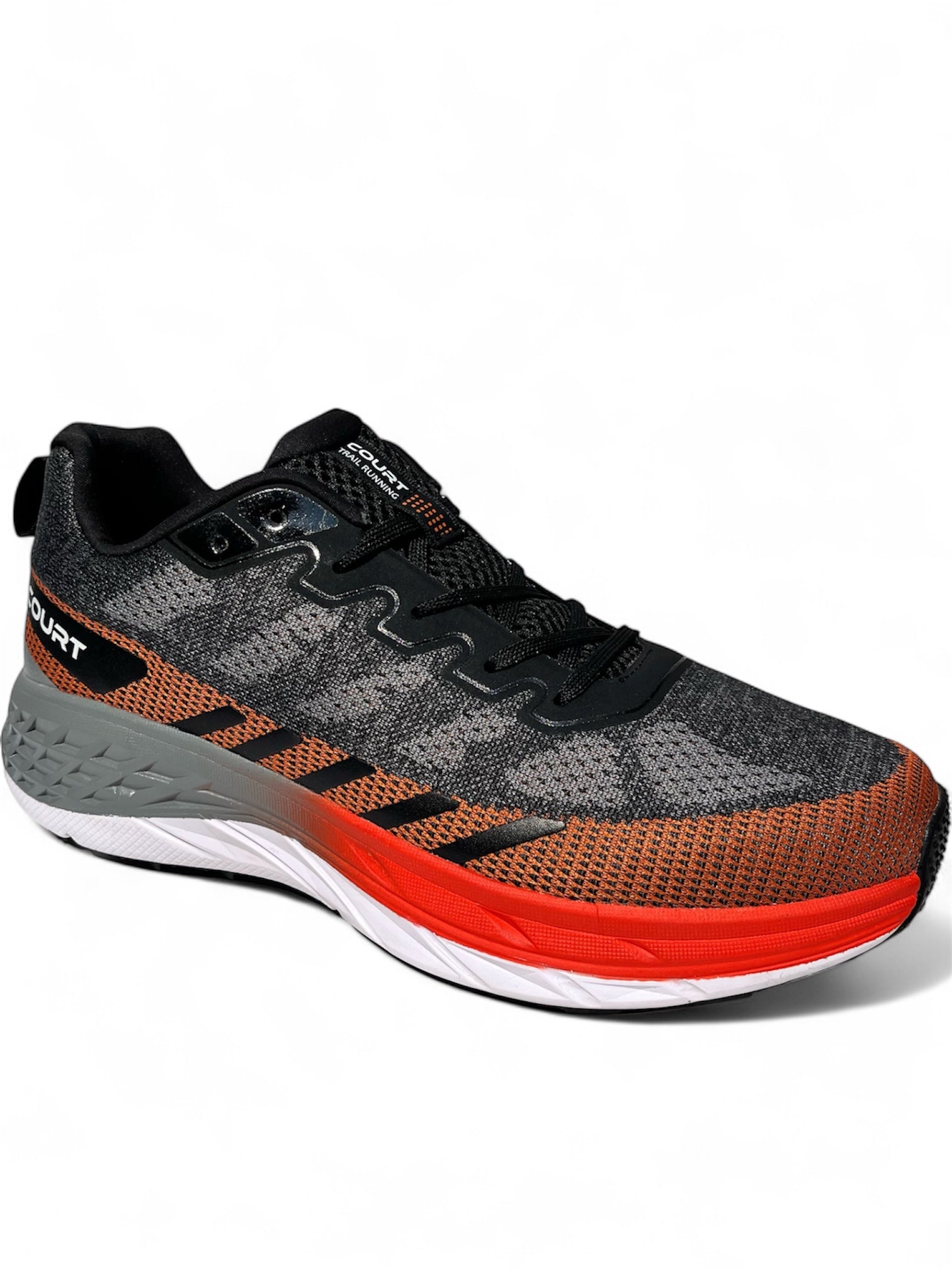 Teni Court Deportivo para Dama Gris/Naranja  7696J