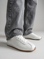 Tenis Siena Retro Charol Blanco