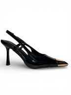 Tacones Charol Negro Cleo