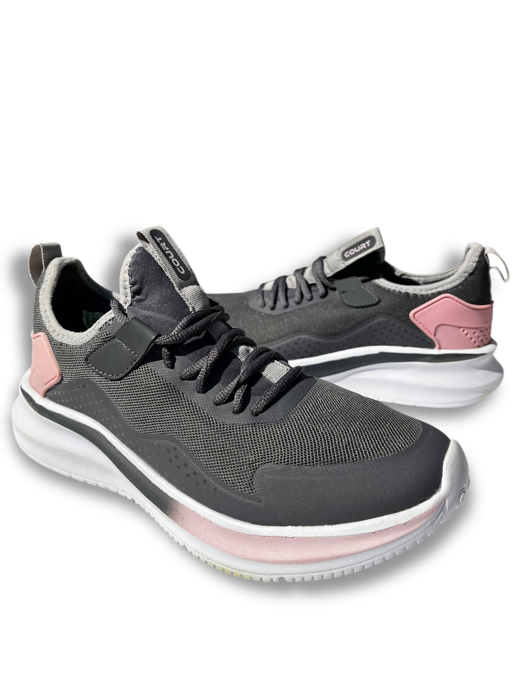 Teni Court Deportivo Dama Gris y Rosa 4701T