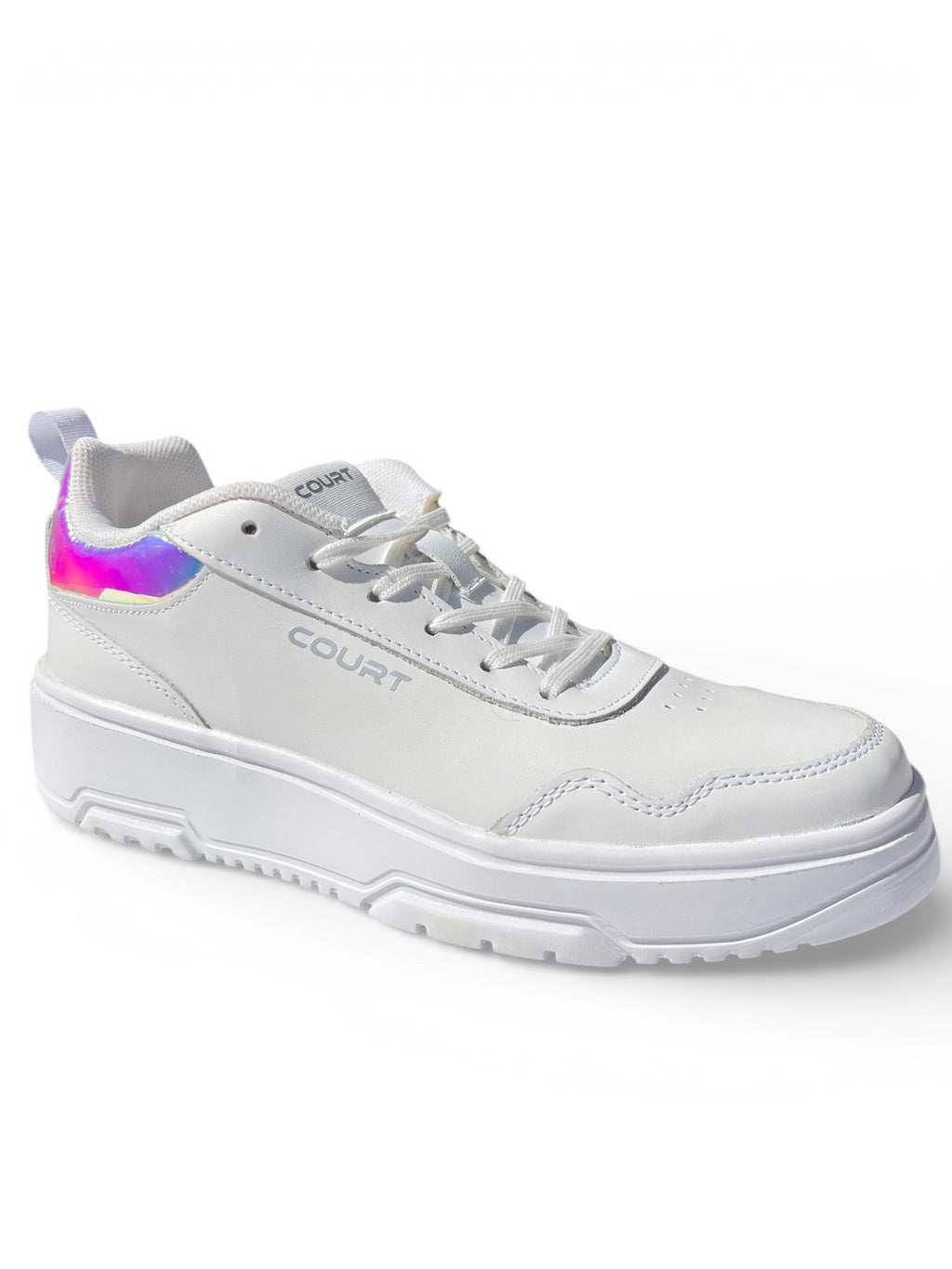 Teni Court Deportivo Piel Dama Blanco Tornasol 254J