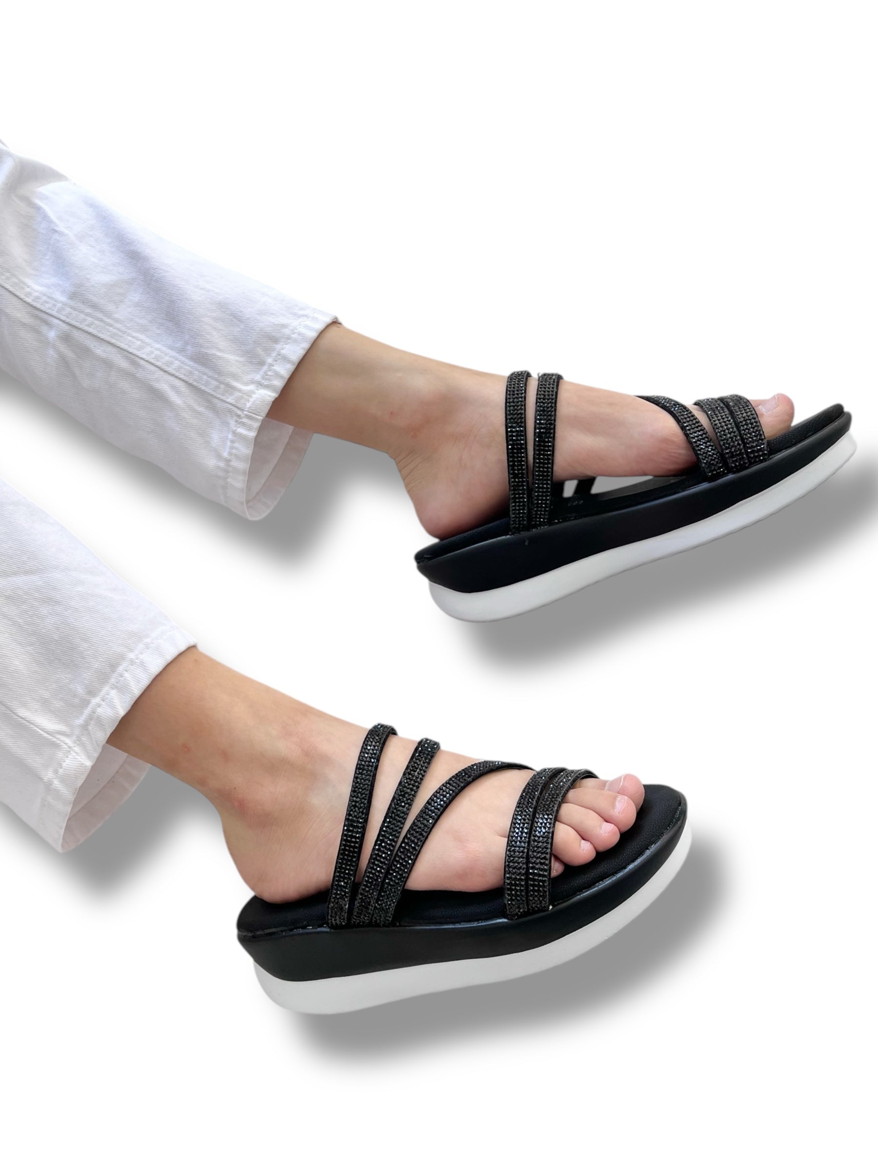 Sandalia Valentina Negra