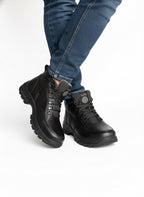 Bota Casual Caballero Piel Negro 031
